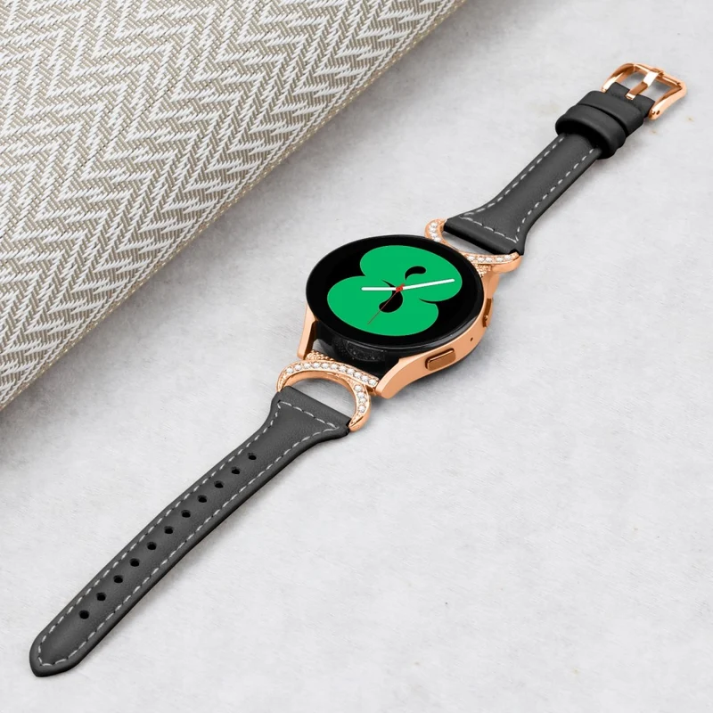Samsung Smartwatch Echtes Leder Und Strass Universell Armband