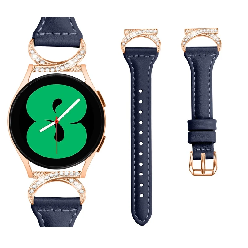 Samsung Smartwatch Echtes Leder Und Strass Universell Armband