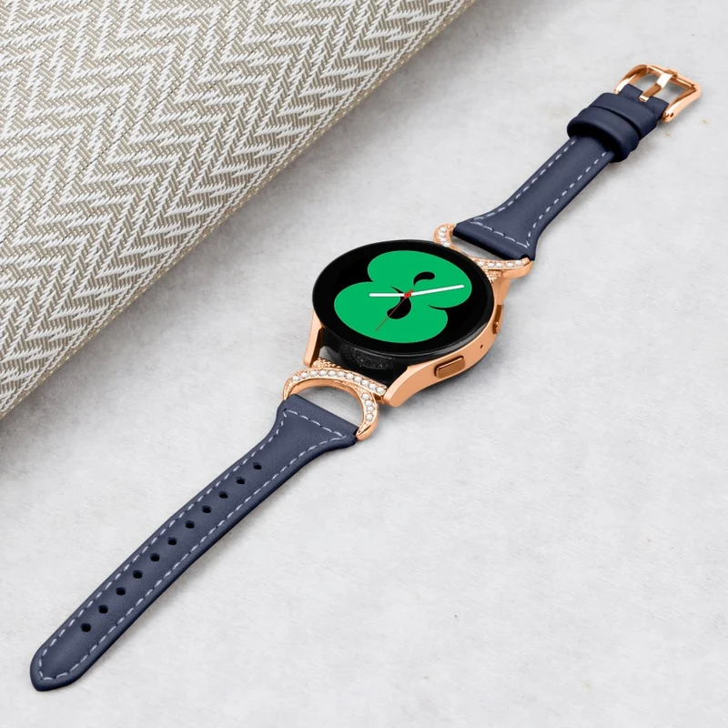 Samsung Smartwatch Echtes Leder Und Strass Universell Armband