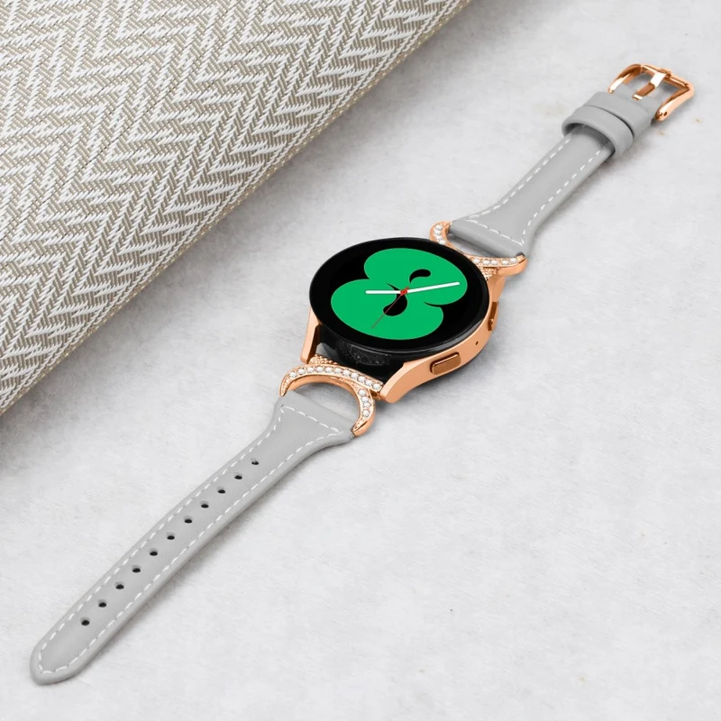 Samsung Smartwatch Echtes Leder Und Strass Universell Armband