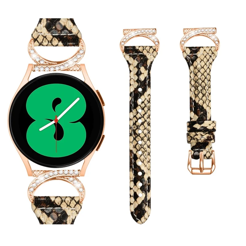 Samsung Smartwatch Echtes Leder Und Strass Universell Armband