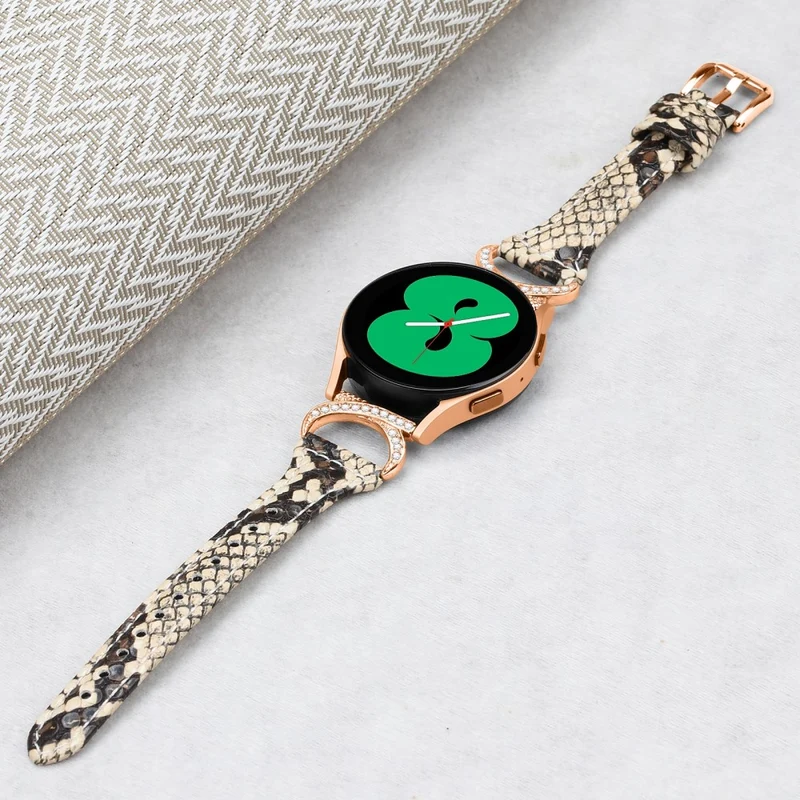 Samsung Smartwatch Echtes Leder Und Strass Universell Armband