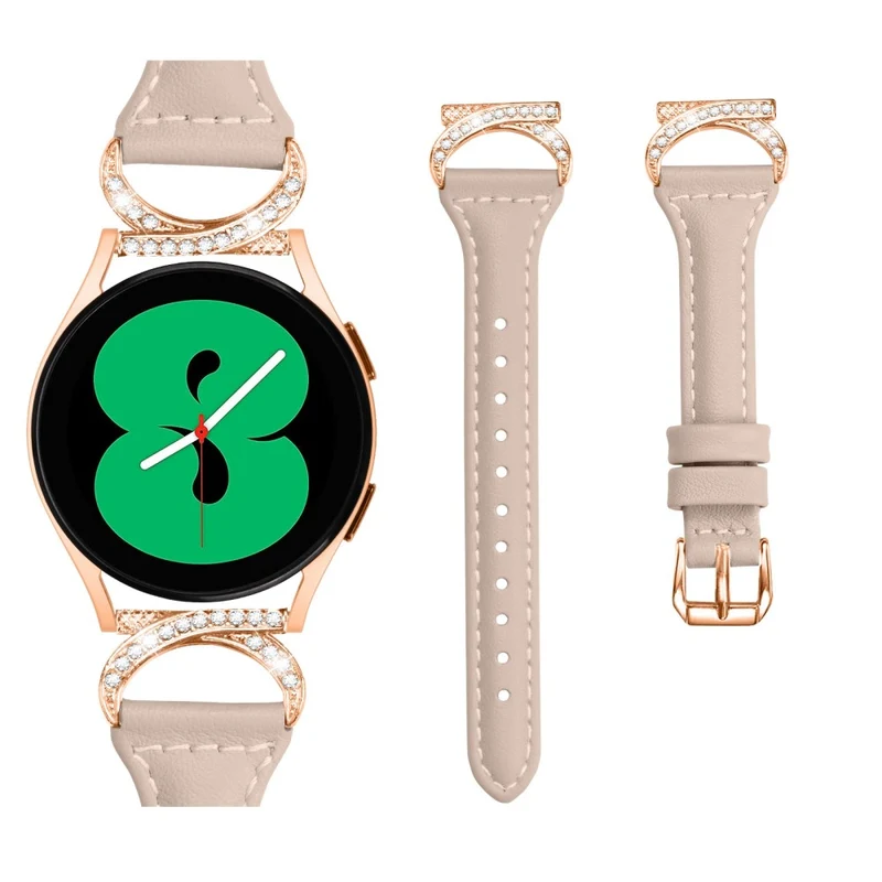 Samsung Smartwatch Echtes Leder Und Strass Universell Armband