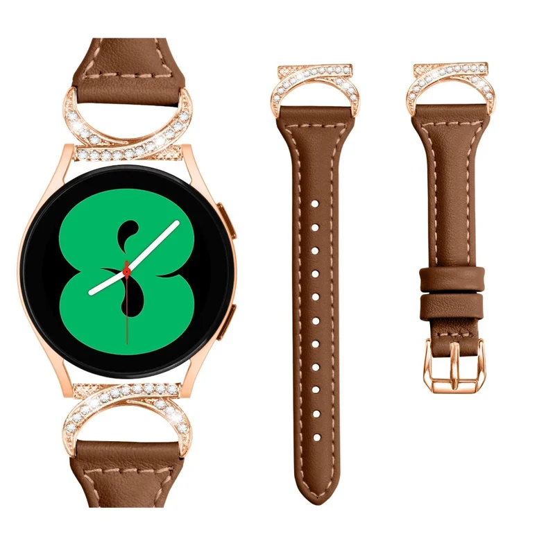 Samsung Smartwatch Echtes Leder Und Strass Universell Armband