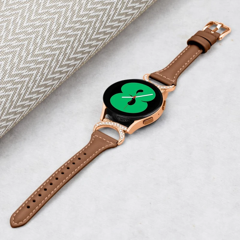 Samsung Smartwatch Echtes Leder Und Strass Universell Armband