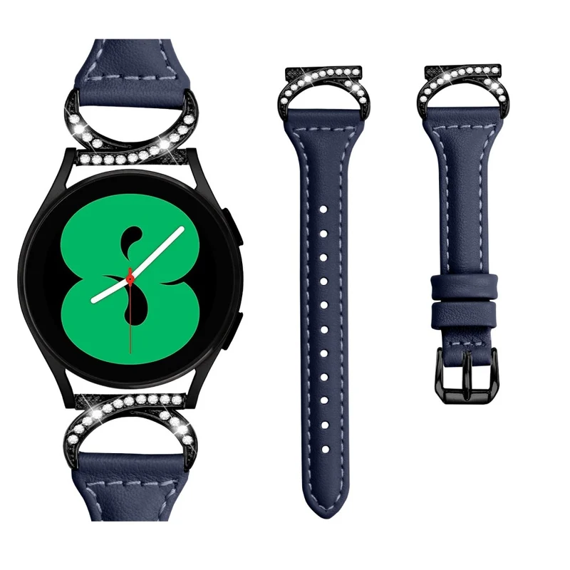 Samsung Smartwatch Echtes Leder Und Strass Universell Armband