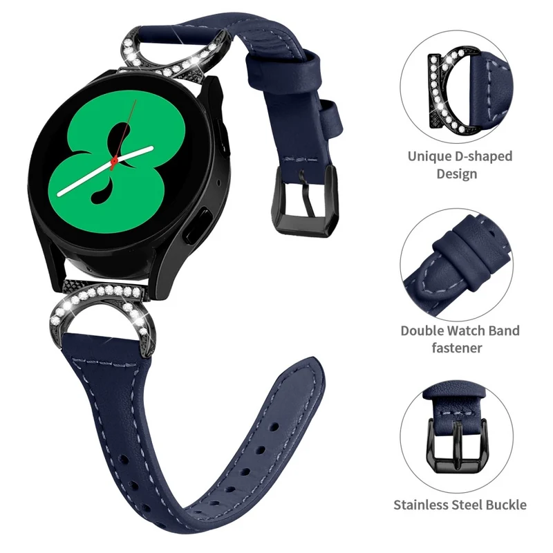 Samsung Smartwatch Echtes Leder Und Strass Universell Armband