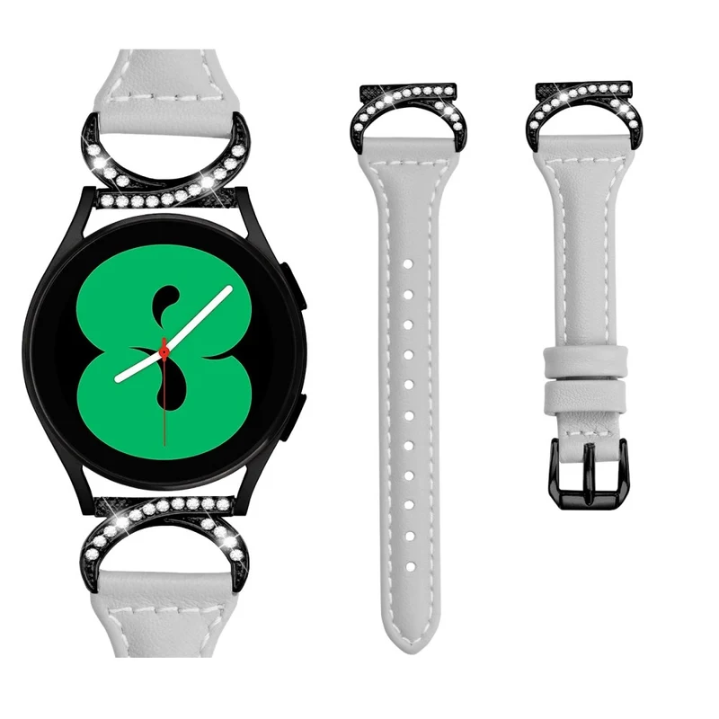 Samsung Smartwatch Echtes Leder Und Strass Universell Armband