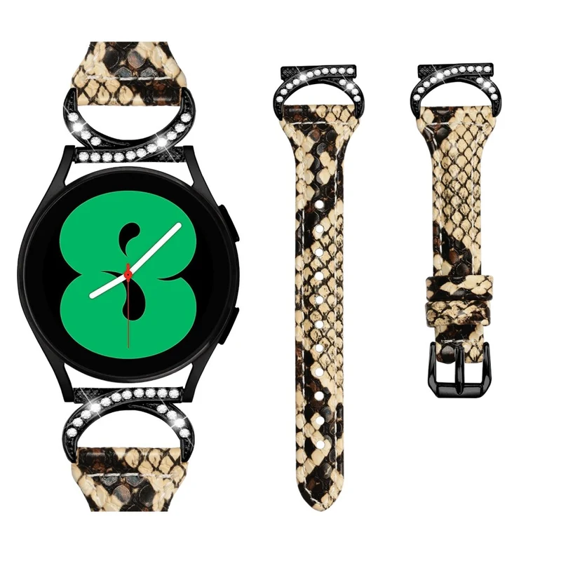 Samsung Smartwatch Echtes Leder Und Strass Universell Armband
