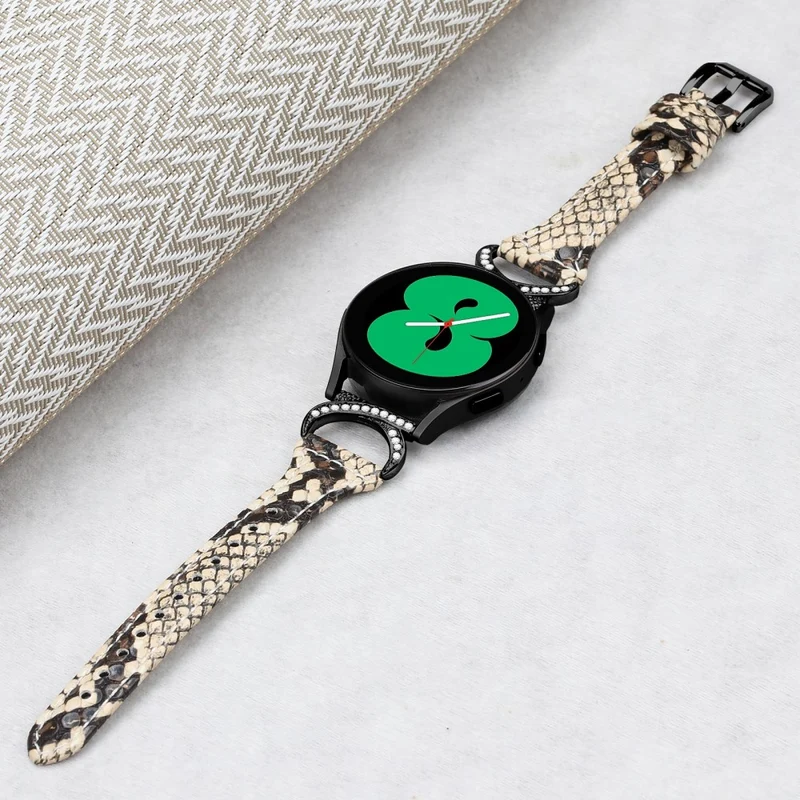 Samsung Smartwatch Echtes Leder Und Strass Universell Armband
