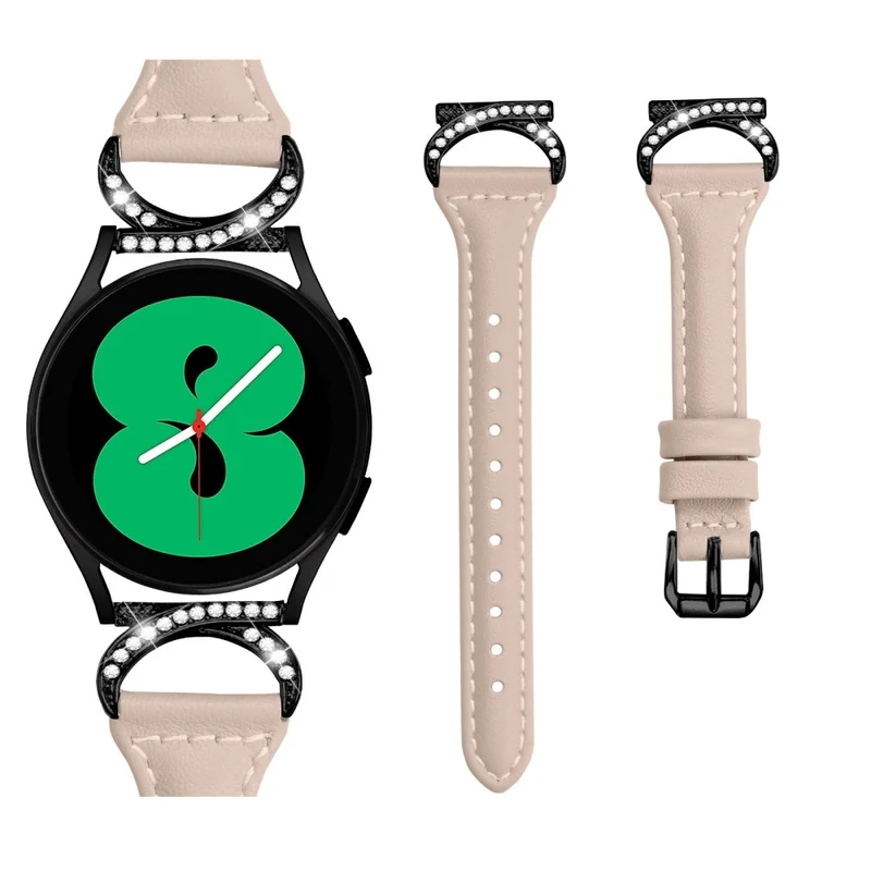Samsung Smartwatch Echtes Leder Und Strass Universell Armband