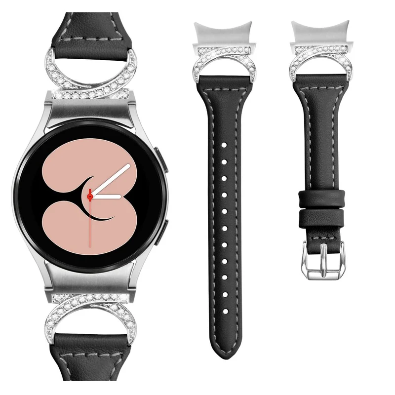 Samsung Smartwatch Echtes Leder Und Strass Universell Armband