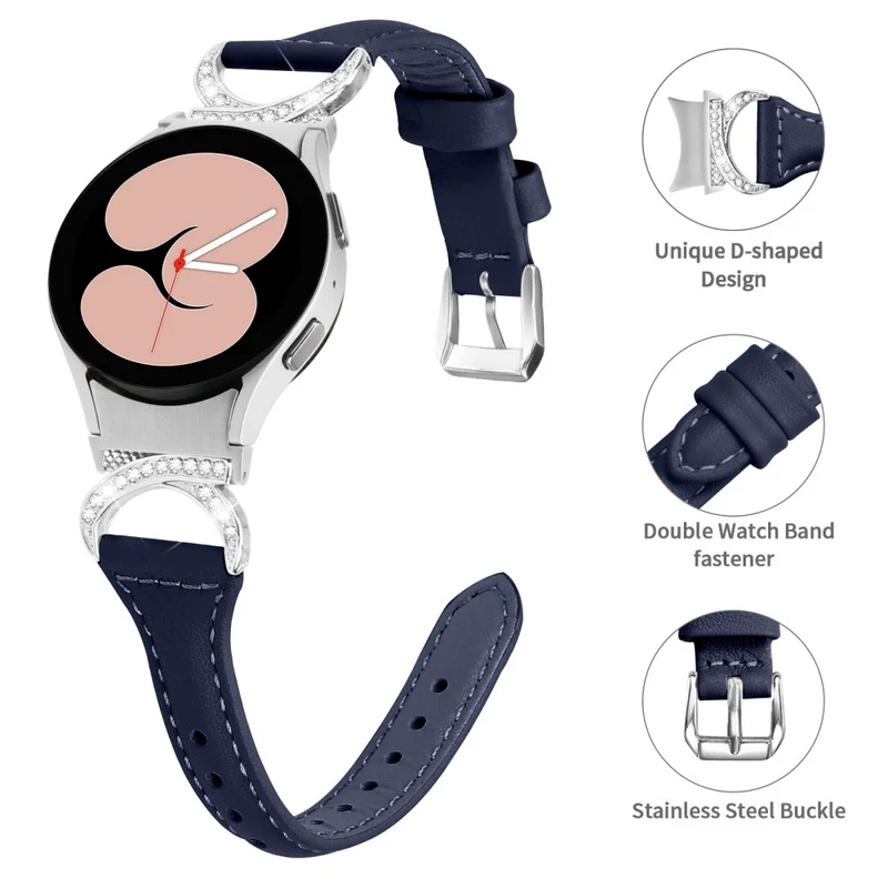 Samsung Smartwatch Echtes Leder Und Strass Universell Armband