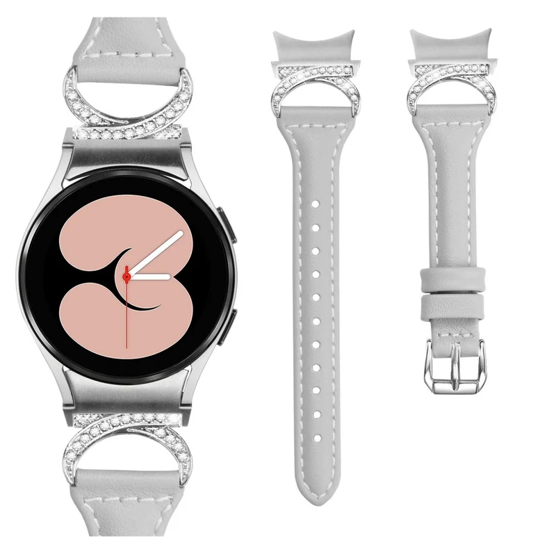 Samsung Smartwatch Echtes Leder Und Strass Universell Armband
