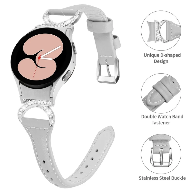 Samsung Smartwatch Echtes Leder Und Strass Universell Armband