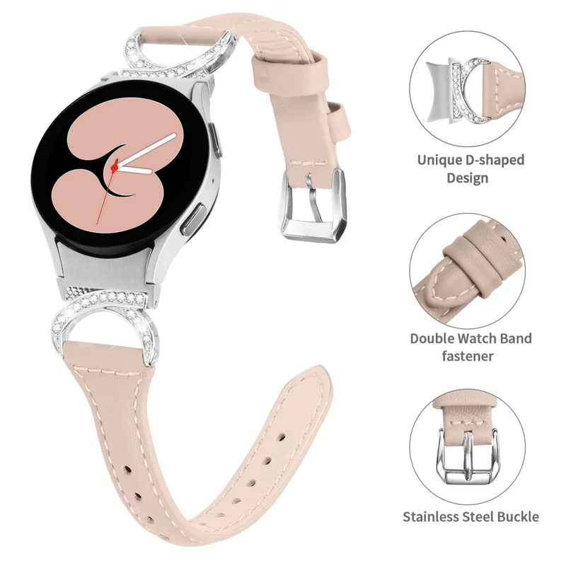 Samsung Smartwatch Echtes Leder Und Strass Universell Armband