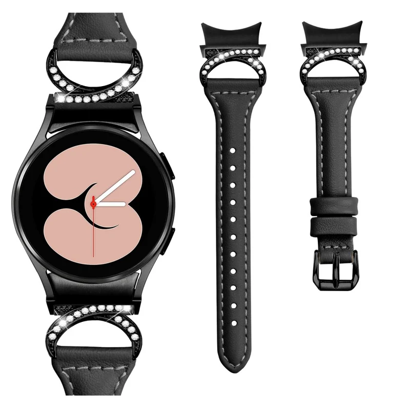 Samsung Smartwatch Echtes Leder Und Strass Universell Armband