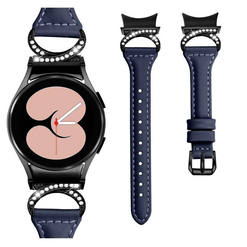 Samsung Smartwatch Echtes Leder Und Strass Universell Armband