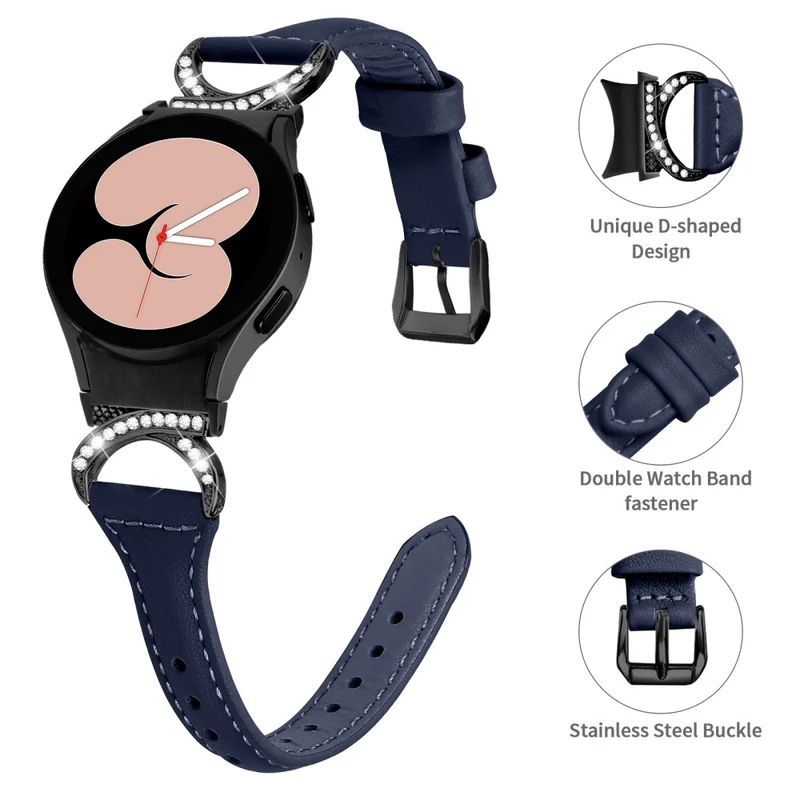 Samsung Smartwatch Echtes Leder Und Strass Universell Armband