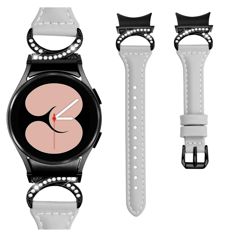 Samsung Smartwatch Echtes Leder Und Strass Universell Armband