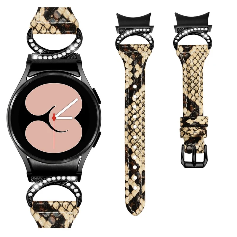 Samsung Smartwatch Echtes Leder Und Strass Universell Armband