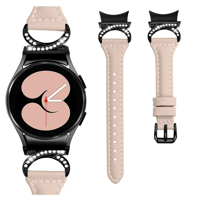 Samsung Smartwatch Echtes Leder Und Strass Universell Armband