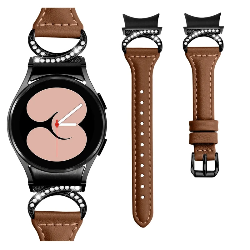 Samsung Smartwatch Echtes Leder Und Strass Universell Armband