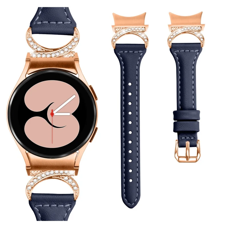 Samsung Smartwatch Echtes Leder Und Strass Universell Armband