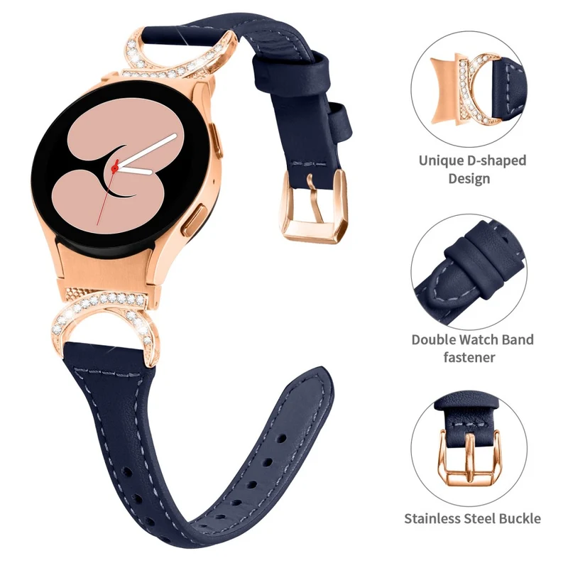 Samsung Smartwatch Echtes Leder Und Strass Universell Armband