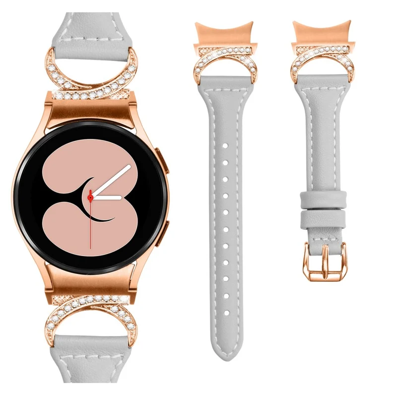 Samsung Smartwatch Echtes Leder Und Strass Universell Armband