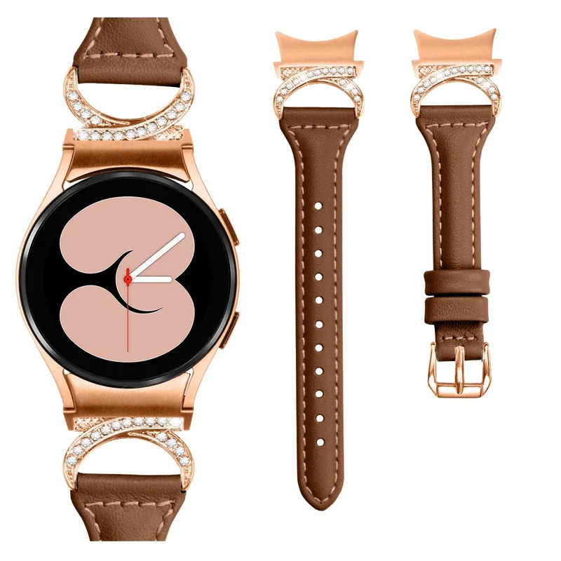 Samsung Smartwatch Echtes Leder Und Strass Universell Armband