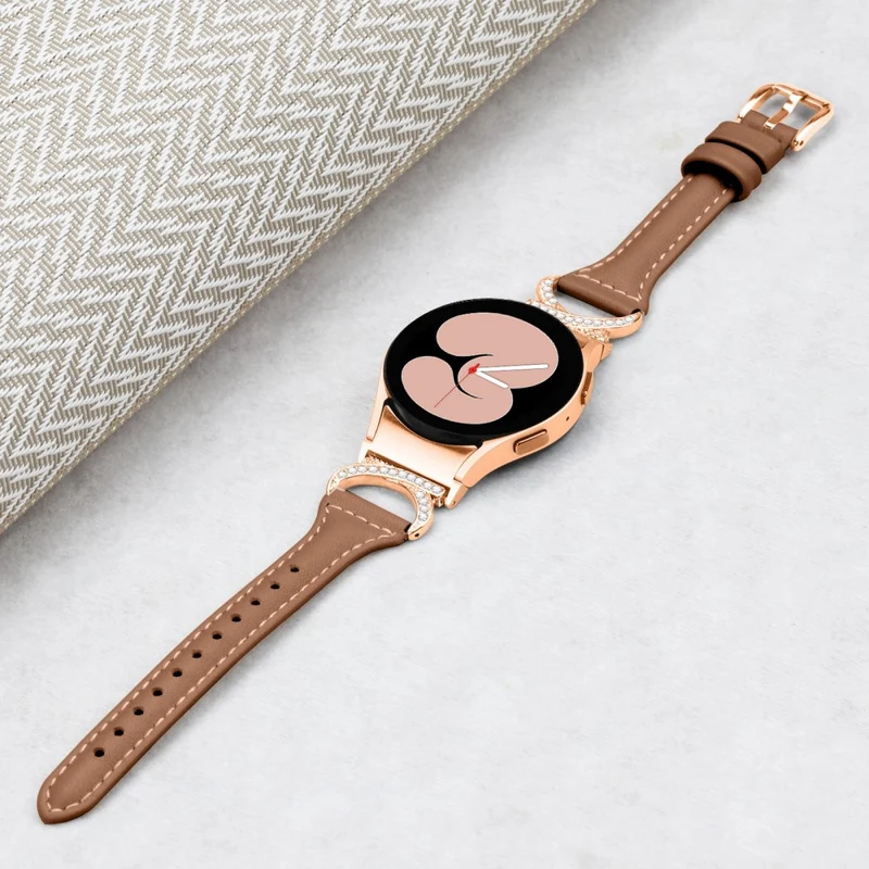 Samsung Smartwatch Echtes Leder Und Strass Universell Armband
