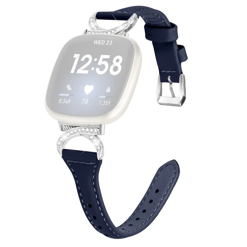 Fitbit Smartwatch Echtes Leder Und Strass Universell Armband