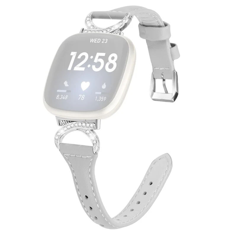 Fitbit Smartwatch Echtes Leder Und Strass Universell Armband