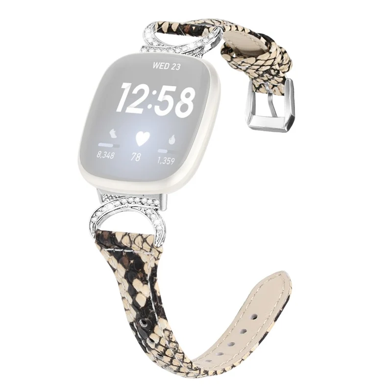 Fitbit Smartwatch Echtes Leder Und Strass Universell Armband