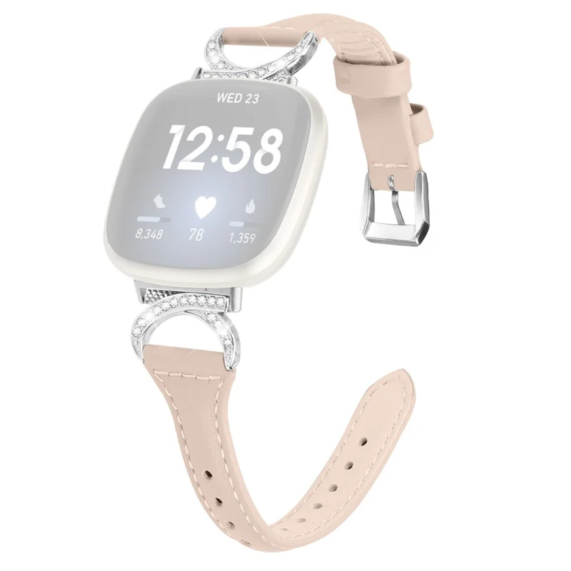 Fitbit Smartwatch Echtes Leder Und Strass Universell Armband