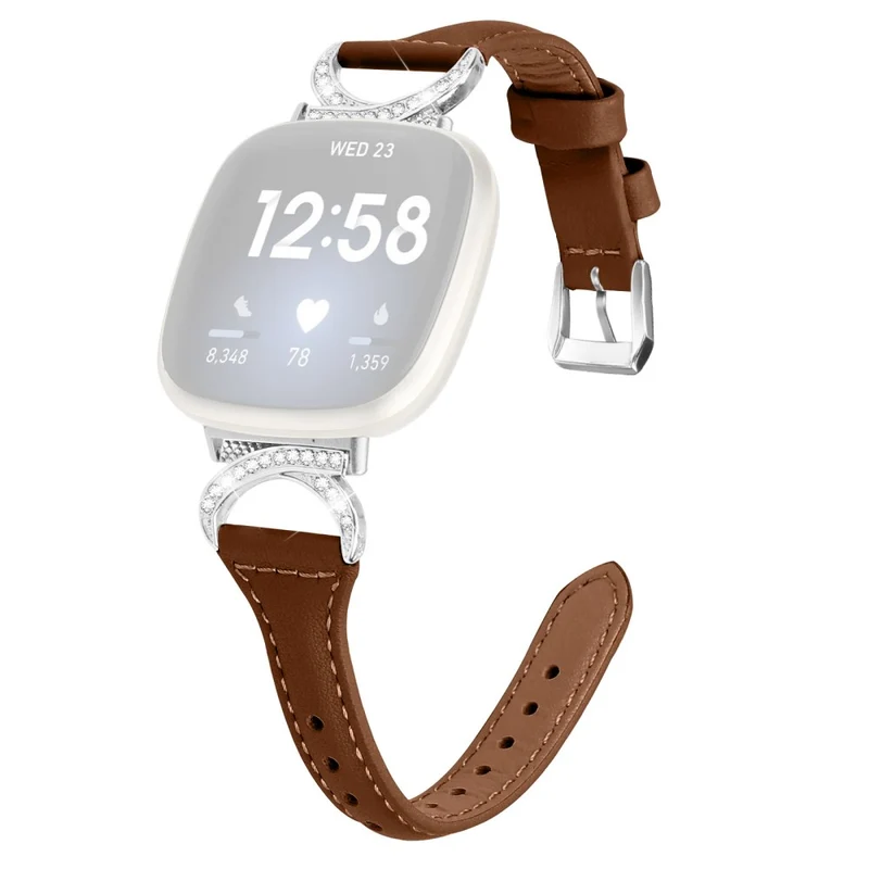 Fitbit Smartwatch Echtes Leder Und Strass Universell Armband