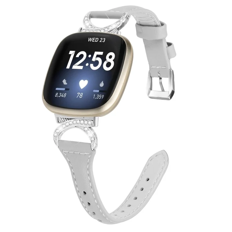 Fitbit Smartwatch Echtes Leder Und Strass Universell Armband