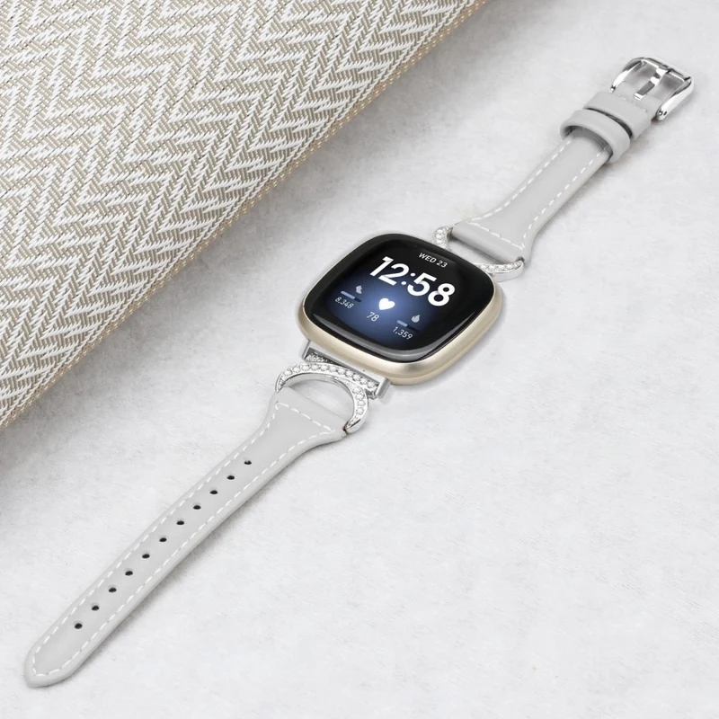 Fitbit Smartwatch Echtes Leder Und Strass Universell Armband