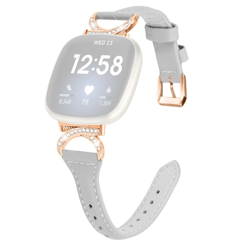 Fitbit Smartwatch Echtes Leder Und Strass Universell Armband