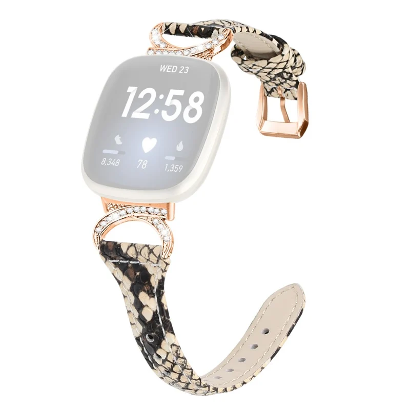 Fitbit Smartwatch Echtes Leder Und Strass Universell Armband