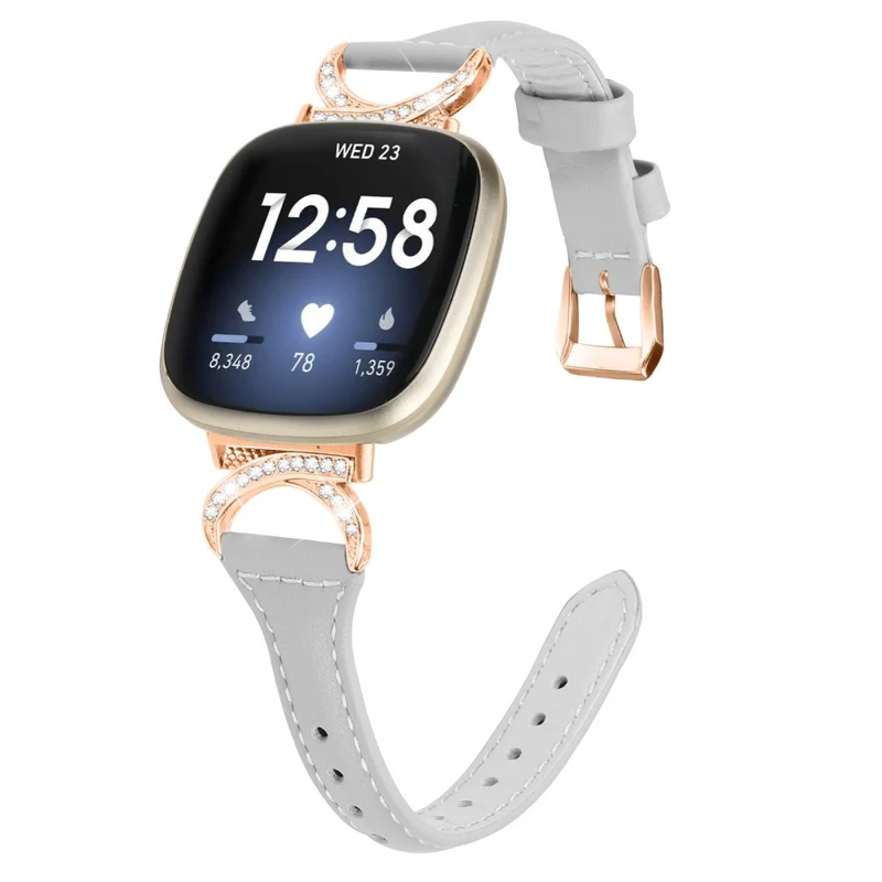 Fitbit Smartwatch Echtes Leder Und Strass Universell Armband