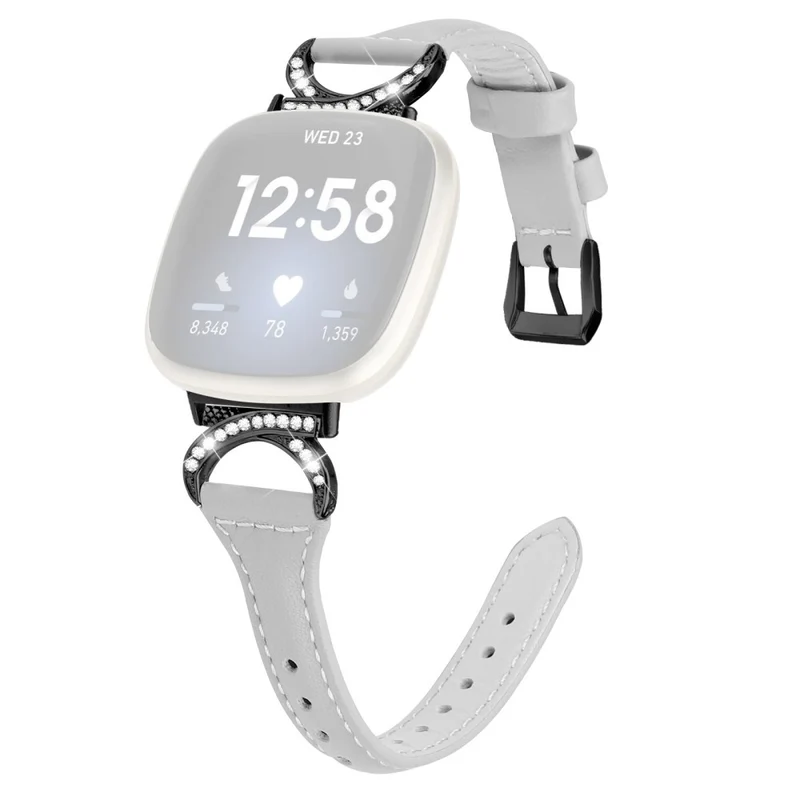 Fitbit Smartwatch Echtes Leder Und Strass Universell Armband