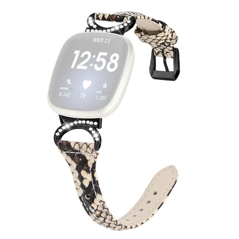 Fitbit Smartwatch Echtes Leder Und Strass Universell Armband