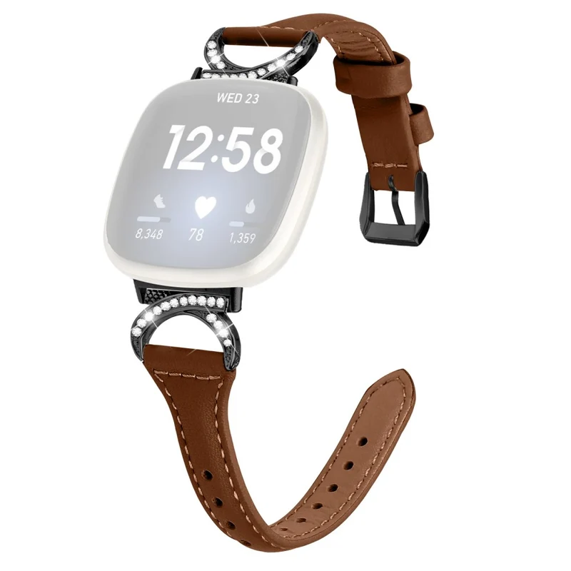Fitbit Smartwatch Echtes Leder Und Strass Universell Armband