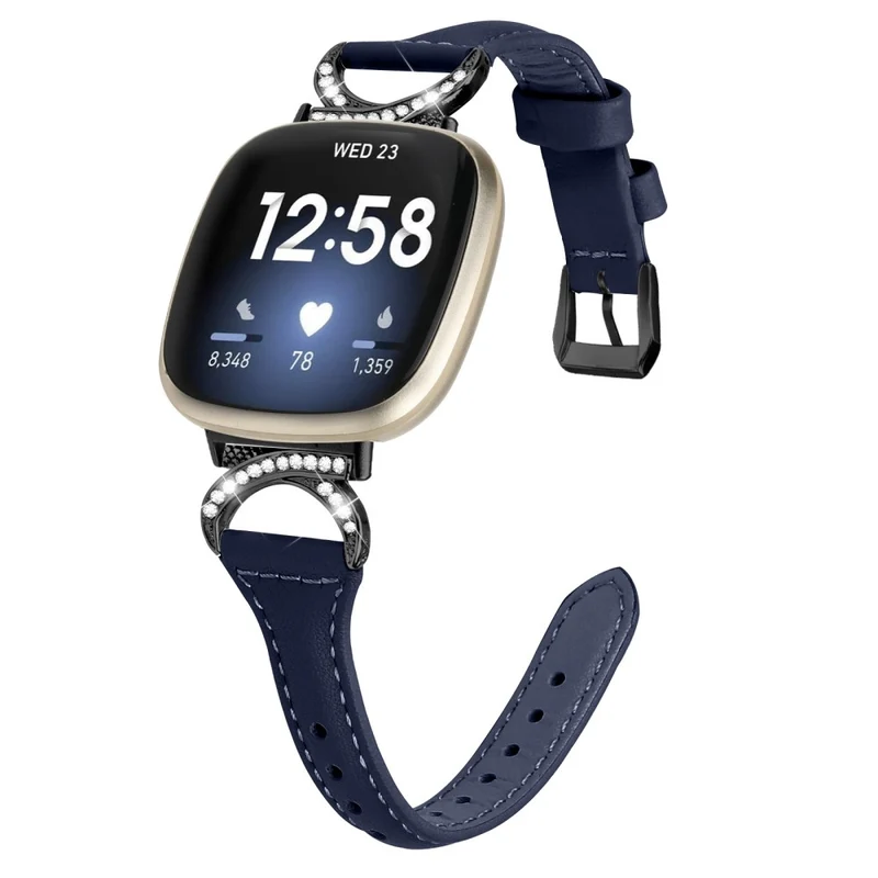 Fitbit Smartwatch Echtes Leder Und Strass Universell Armband