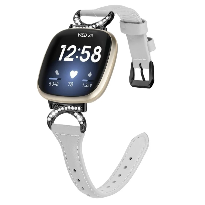Fitbit Smartwatch Echtes Leder Und Strass Universell Armband