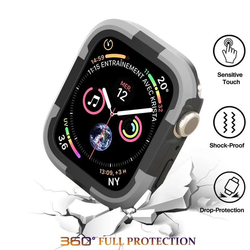 Apple Watch Series 8 (45mm) / Apple Watch Series 7 45mm Schützende Silikon / TPU Universell Bumper
