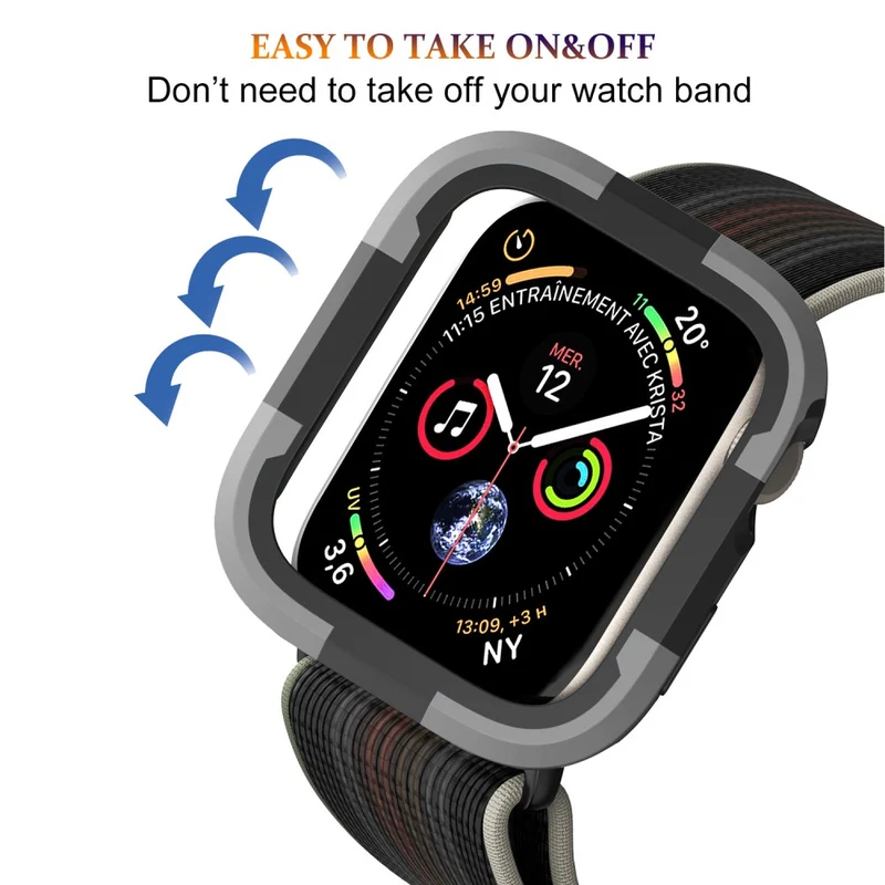 Apple Watch Series 8 (45mm) / Apple Watch Series 7 45mm Schützende Silikon / TPU Universell Bumper