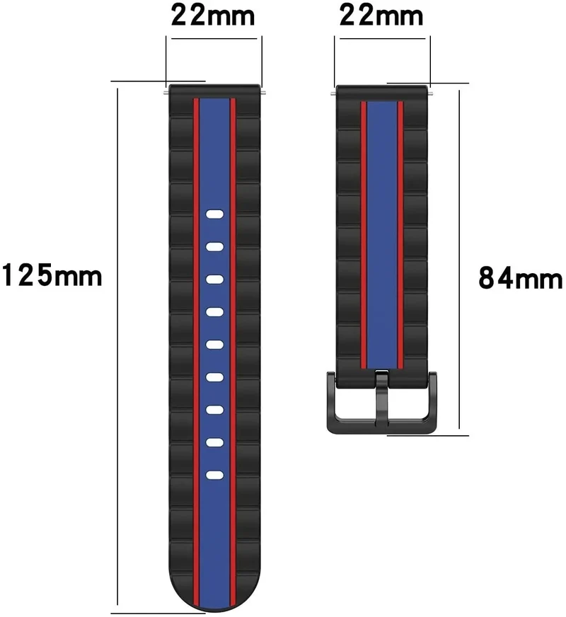 Xiaomi Watch S5 Special Edition Armband (Schwarz/Blau)